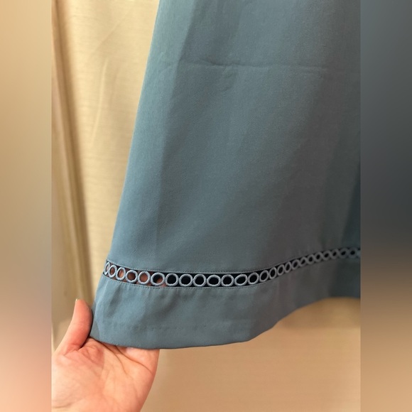 🔴 LOFT blue sleeveless dress size 0 flowy fun summer casual dressy - Picture 5 of 8